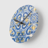 Blauwe en gele tegels, Portugal Ronde Klok (Hoek)