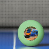 Blauwe en gele trein pingpongbal (Net)