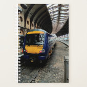 Blauwe en gele trein planner (Voorkant)