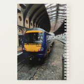 Blauwe en gele trein planner (Achterkant)