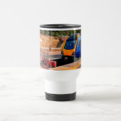 Blauwe en gele trein reisbeker (Center)