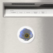 Blauwe en gele Tulp Magnet (Insitu (Vaatwasser))
