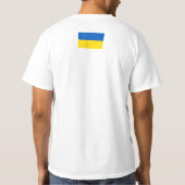 Blauwe en gele vlag Oekraïne T-shirt (Achterkant)