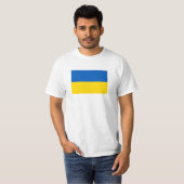 Blauwe en gele vlag Oekraïne T-shirt (Voorkant volledig)