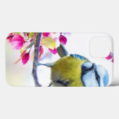  blauwe en gele vogel op een foto van de Tak Case-Mate iPhone Case (Achterkant (horizontaal))