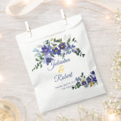 Blauwe en gele waterverf bedankzakje (Geknipt)