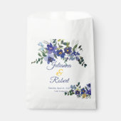 Blauwe en gele waterverf bedankzakje (Voorkant)