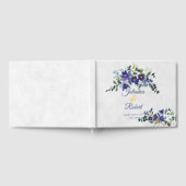 Blauwe en gele waterverf gastenboek (Volledig)