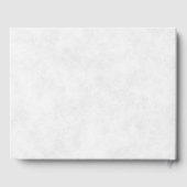 Blauwe en gele waterverf gastenboek (Achterkant)