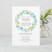 Blauwe en gele Zee Kaart (Staand voorkant)