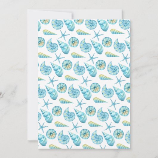 Blauwe en gele Zee Kaart (Achterkant)