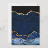 Blauwe en goudbruine bruine bruine bruine bruinvis bedankkaart (Achterkant)