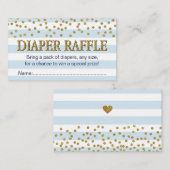 Blauwe en gouden baby's luidere kaartjes voor rota informatiekaartje (Voorkant / Achterkant)