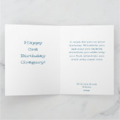 Blauwe en gouden ballonnen blauwe achtergrondfoto kaart (Binnen)