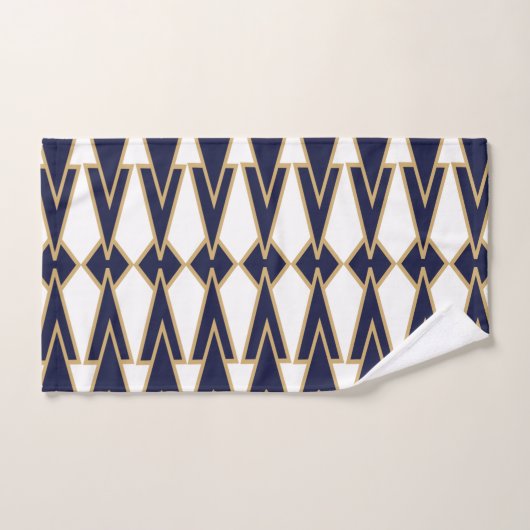 Blauwe en gouden Bowties Bad Handdoek (Handdoek)