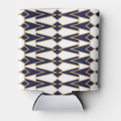 Blauwe en gouden Bowties Blikjeskoeler (Voorkant)