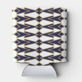 Blauwe en gouden Bowties Blikjeskoeler (Achterkant)