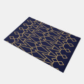 Blauwe en gouden Bowties Deurmat (Schuin)