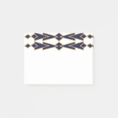 Blauwe en gouden Bowties Post-it® Notes (Voorkant)