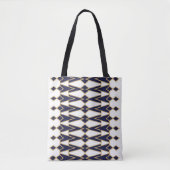 Blauwe en gouden Bowties Tote Bag (Voorkant)