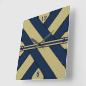 Blauwe en gouden Cadeaus klok (Hoek)