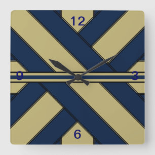 Blauwe en gouden Cadeaus klok