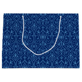 Blauwe en gouden decoratieve Hanukkah Large Cadeautasje (Voorkant)