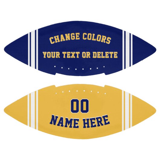 Blauwe en gouden Footballs of uw kleur (Panelen)