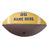 Blauwe en gouden Footballs of uw kleur (Gedraaid 270)
