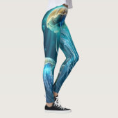 Blauwe en gouden kwal leggings (Rechts)