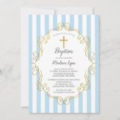 Blauwe en gouden Lijsten jongens Kaart (Voorkant)