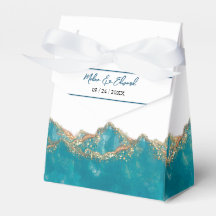 Blauwe en gouden marmer voor de pleisterbox