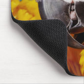 Blauwe en gouden papegaaien muismat (Hoek)