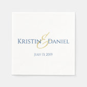 Blauwe en gouden servetten (Voorkant)