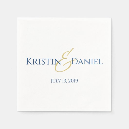 Blauwe en gouden servetten (Voorkant)