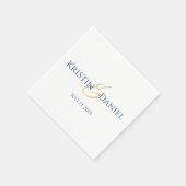 Blauwe en gouden servetten (Hoek)