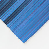 Blauwe en Gouden Streep Fleece Deken (Hoek)