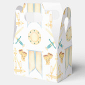 Blauwe en gouden Waterverf Kleine prins Birthday Bedankdoosjes (Geopend)