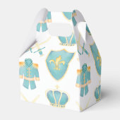 Blauwe en gouden Waterverf Kleine prins Birthday Bedankdoosjes (Achterkant)