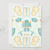 Blauwe en gouden Waterverf Kleine prins Birthday Kaart (Achterkant)