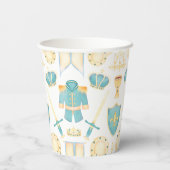 Blauwe en gouden Waterverf Kleine prins Birthday Papieren Bekers (Achterkant)