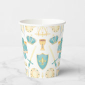 Blauwe en gouden Waterverf Kleine prins Birthday Papieren Bekers (Links)