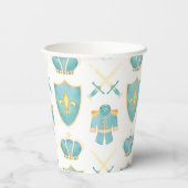 Blauwe en gouden Waterverf Kleine prins Birthday Papieren Bekers (Achterkant)