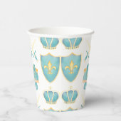 Blauwe en gouden Waterverf Kleine prins Birthday Papieren Bekers (Rechts)