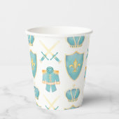 Blauwe en gouden Waterverf Kleine prins Birthday Papieren Bekers (Voorkant)