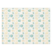 Blauwe en gouden Waterverf Kleine prins Birthday Tafelkleed (Voorkant (Horizontaal))