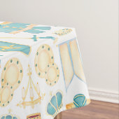 Blauwe en gouden Waterverf Kleine prins Birthday Tafelkleed (Voorbeeld)