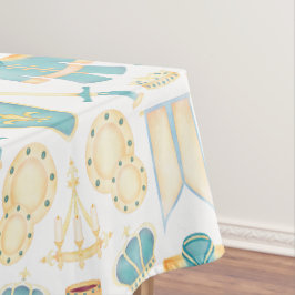 Blauwe en gouden Waterverf Kleine prins Birthday Tafelkleed