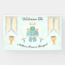 Blauwe en gouden Waterverf Welkomstwoord