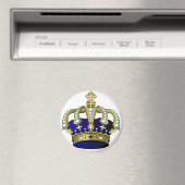 Blauwe en goudkoninklijke kroon magneet (Insitu (Vaatwasser))